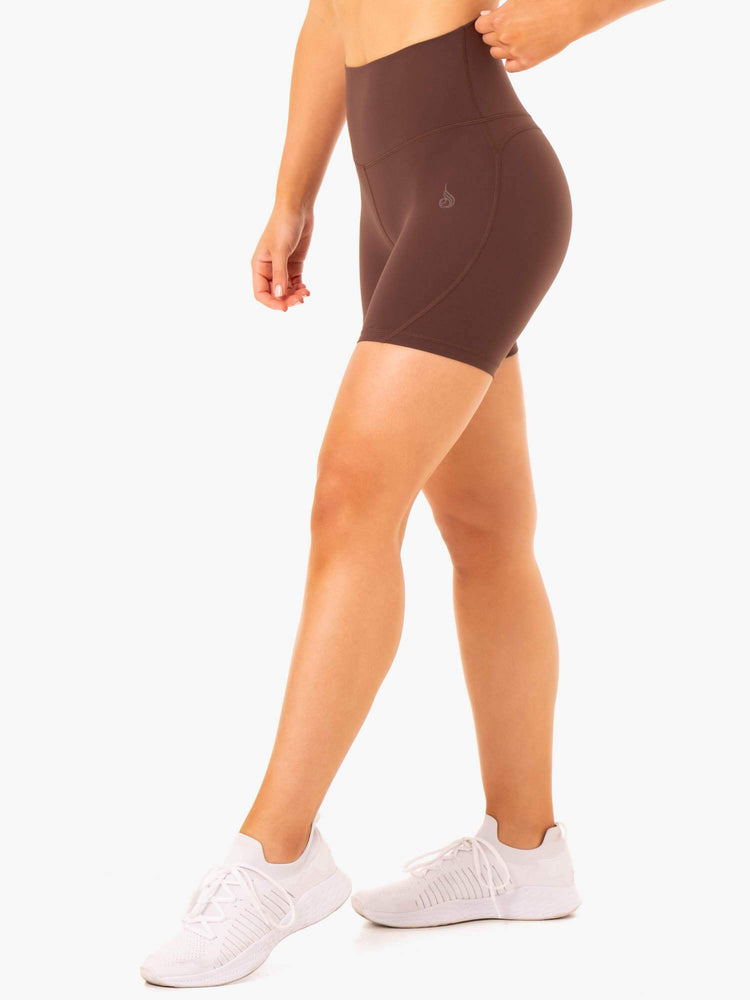 Shorts Ryderwear Nkd Align Chocolat Femme | PXD-52401783