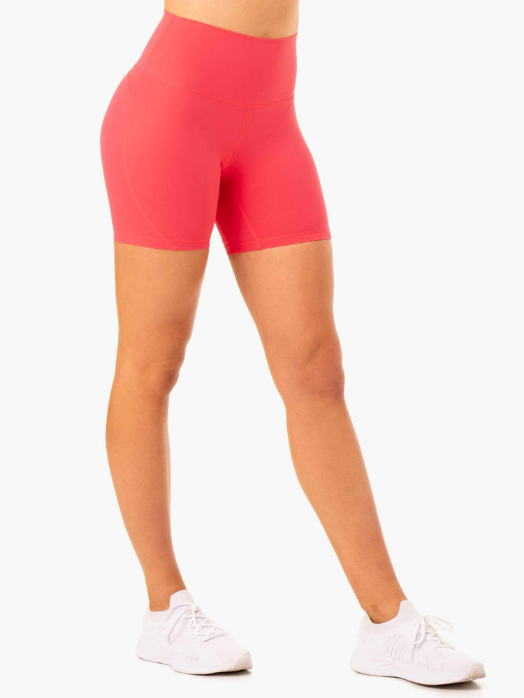 Shorts Ryderwear Nkd Align Rouge Femme | JKV-17390999