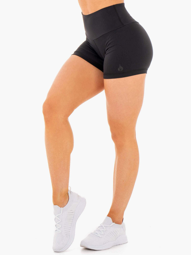 Shorts Ryderwear Motion High Waisted Noir Femme | QLP-72229202