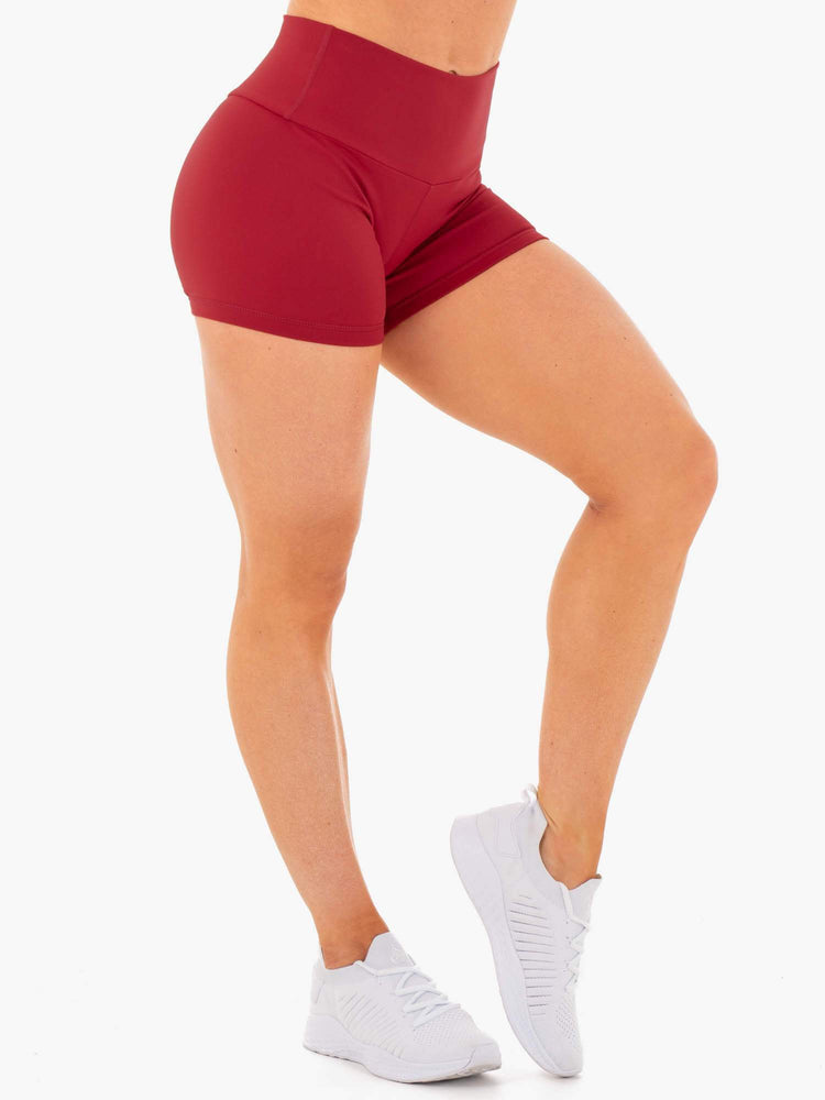 Shorts Ryderwear Motion High Waisted Rouge Femme | PGG-91233395