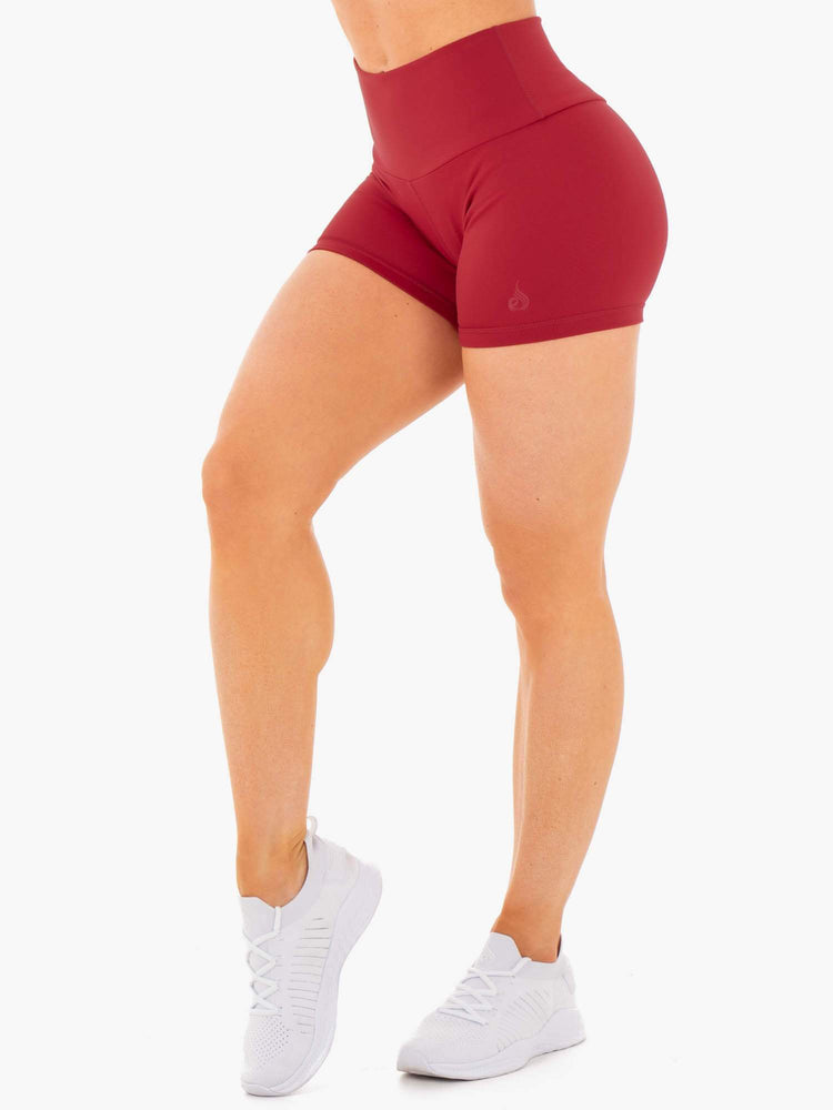 Shorts Ryderwear Motion High Waisted Rouge Femme | PGG-91233395