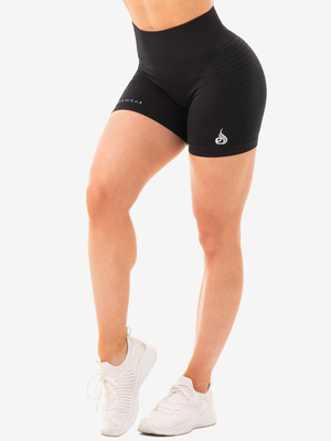 Shorts Ryderwear Geo Seamless High Waisted Noir Femme | CUT-12465371