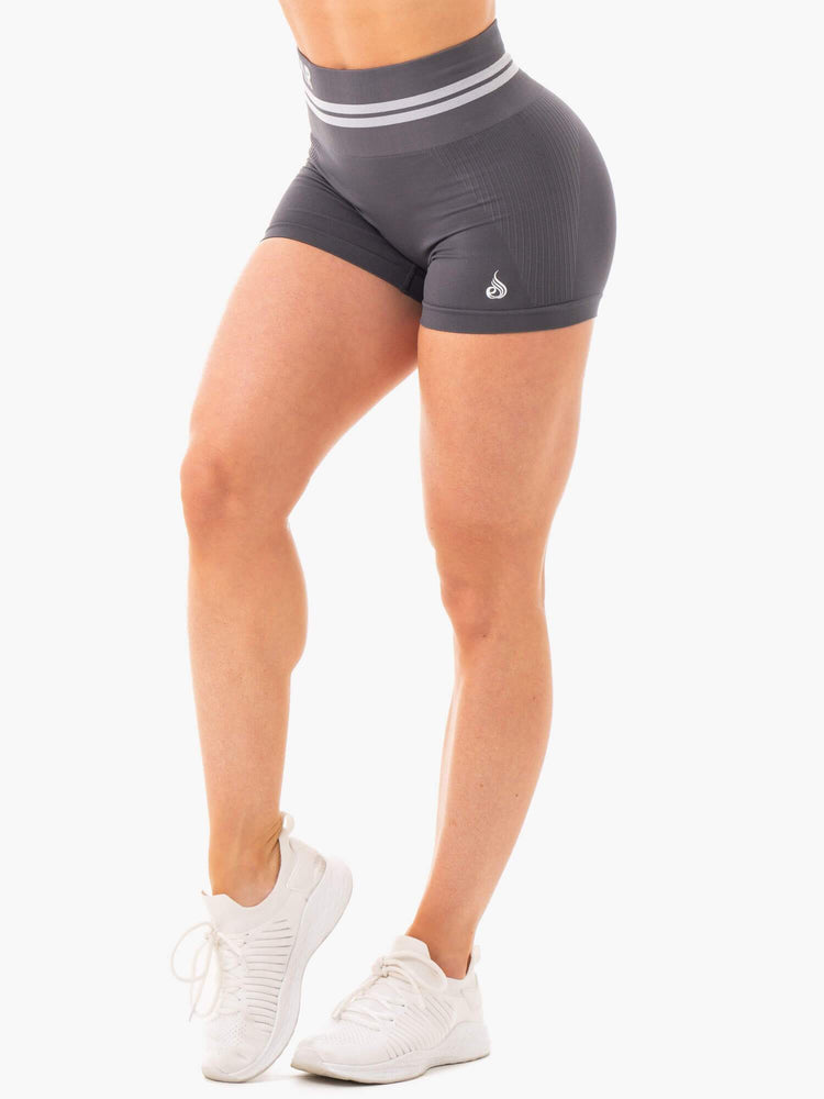 Shorts Ryderwear Freestyle Seamless High Waisted Grise Femme | DVQ-79090364