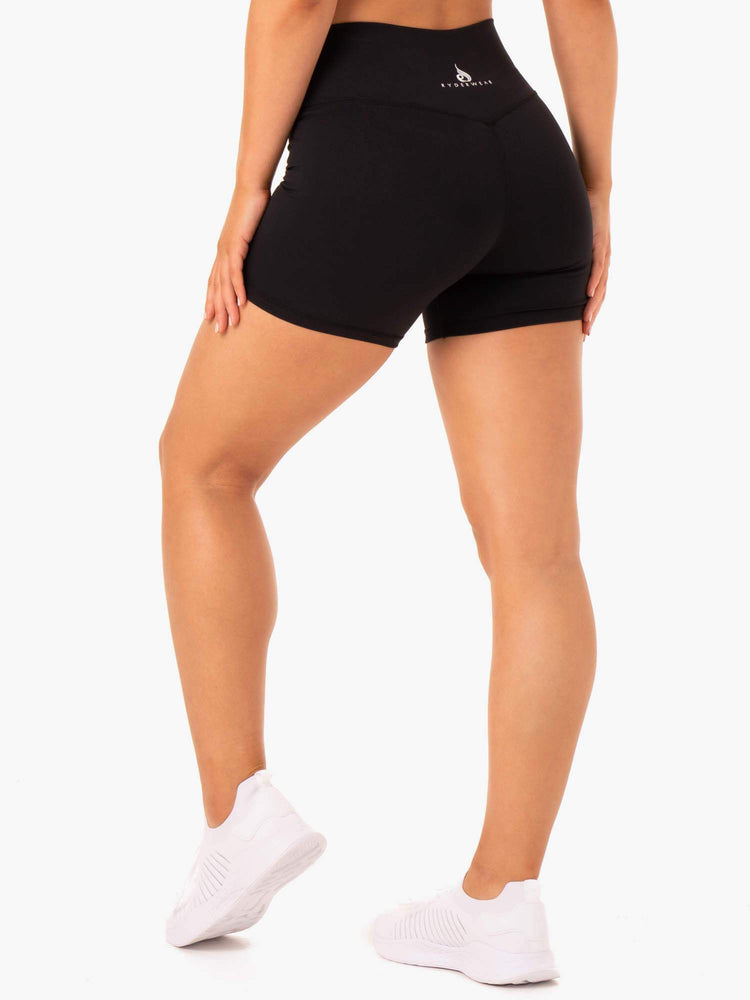 Shorts Ryderwear Base High Waisted Noir Femme | RNO-54405908