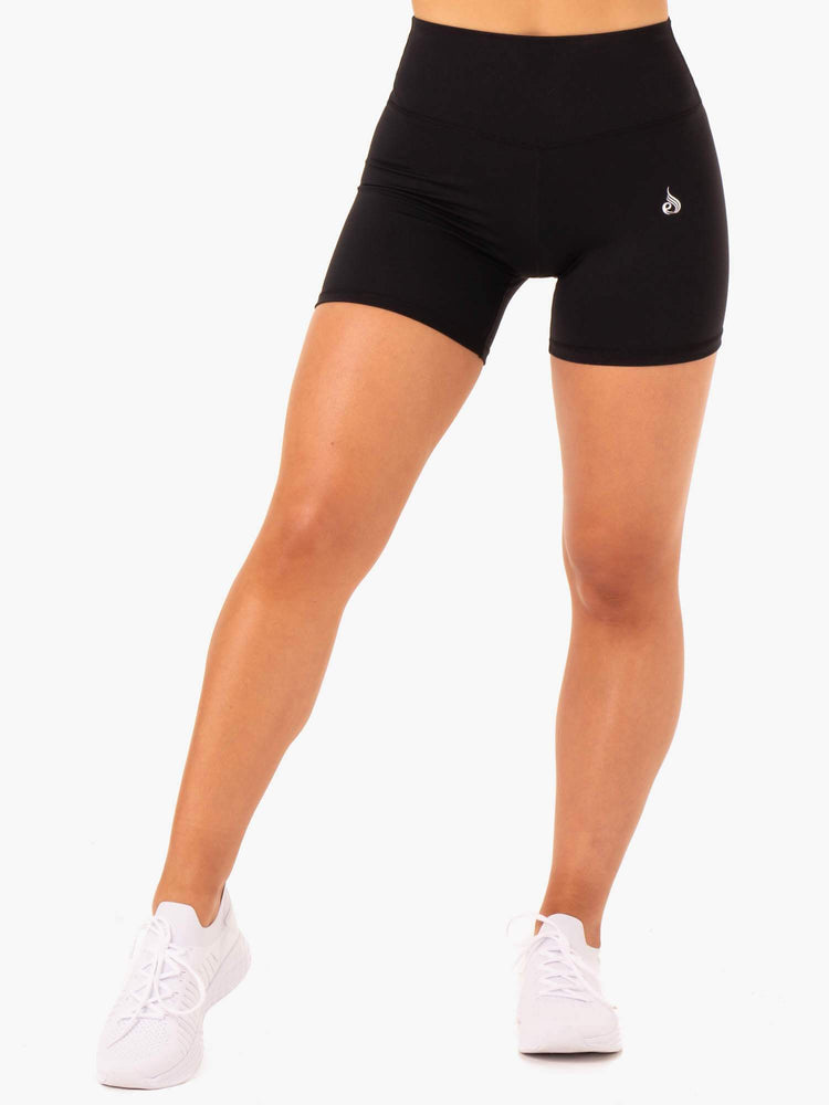 Shorts Ryderwear Base High Waisted Noir Femme | RNO-54405908