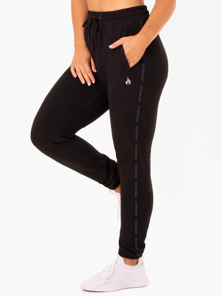 Pantalon Ryderwear Base High Waisted Piste Noir Femme | REA-75898772