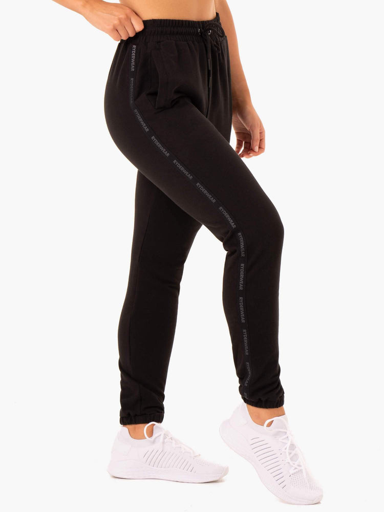 Pantalon Ryderwear Base High Waisted Piste Noir Femme | REA-75898772