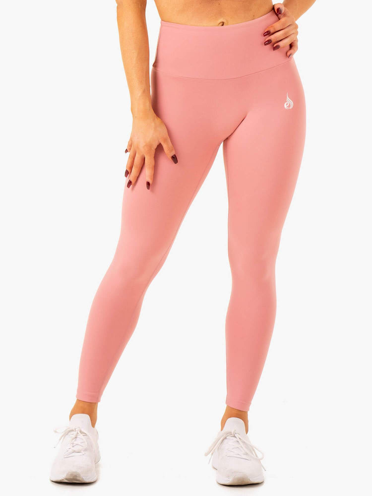 Leggings Ryderwear Vital High Waisted Scrunch Rose Femme | TPB-78509654