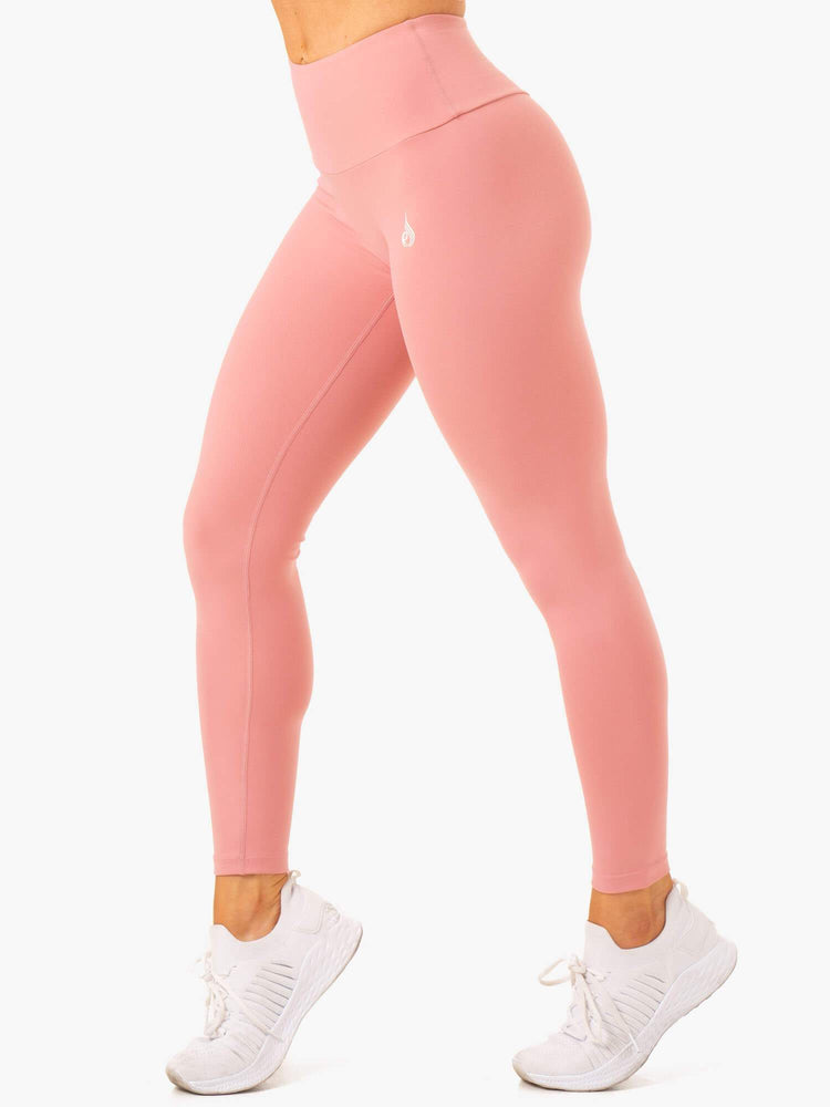 Leggings Ryderwear Vital High Waisted Scrunch Rose Femme | TPB-78509654