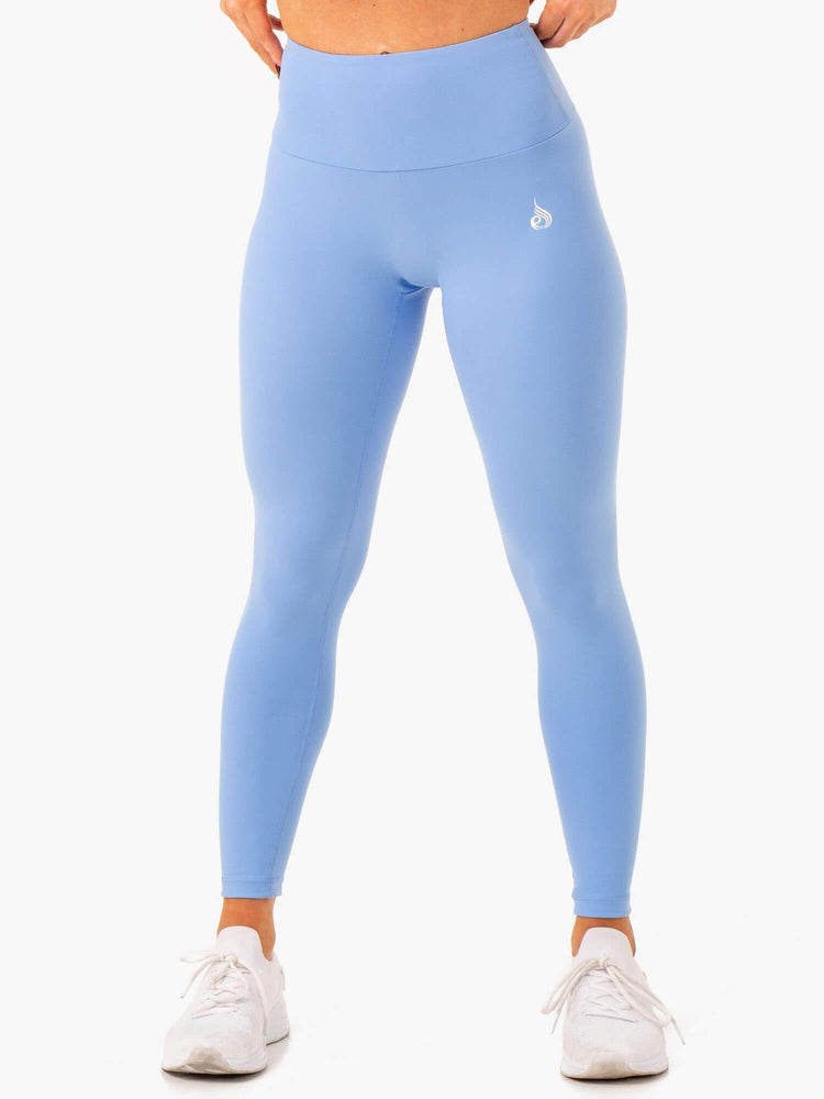 Leggings Ryderwear Vital High Waisted Scrunch Bleu Femme | PBG-77010021