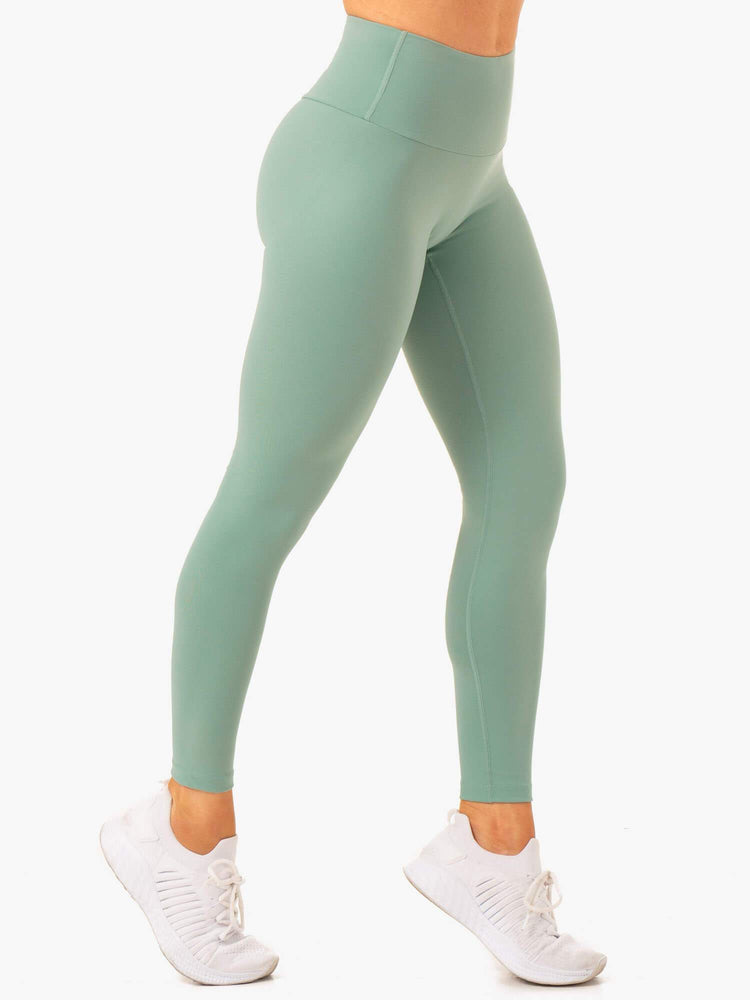 Leggings Ryderwear Vital High Waisted Scrunch Vert Olive Femme | ZZD-95983389