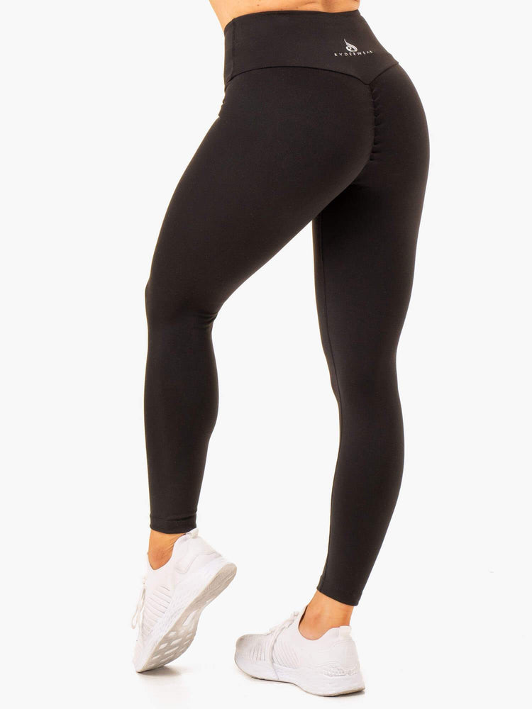 Leggings Ryderwear Vital High Waisted Scrunch Noir Femme | GNR-90269310