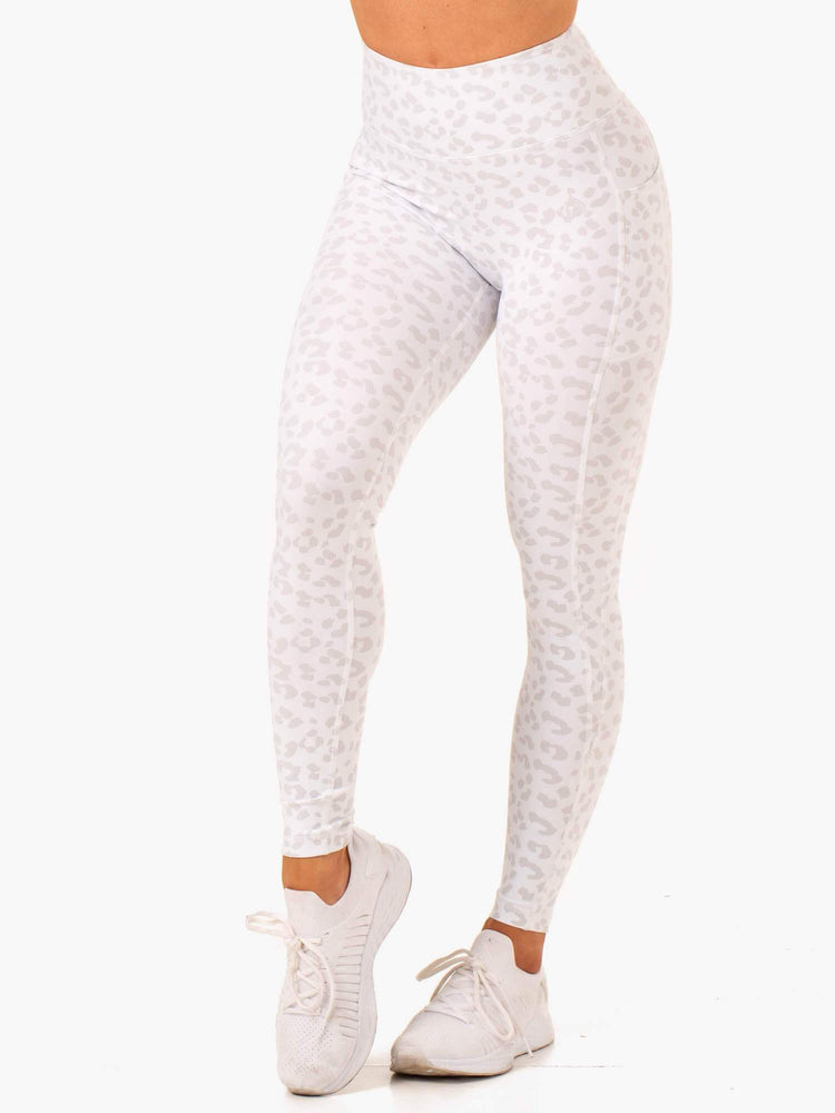 Leggings Ryderwear Ultra High Waisted Full Length Leopard Femme | EYK-07600851