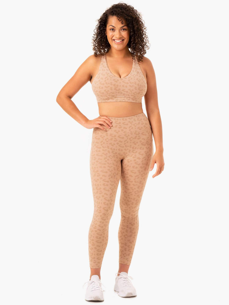 Leggings Ryderwear Ultra High Waisted Full Length Marron Femme | WWP-78778623