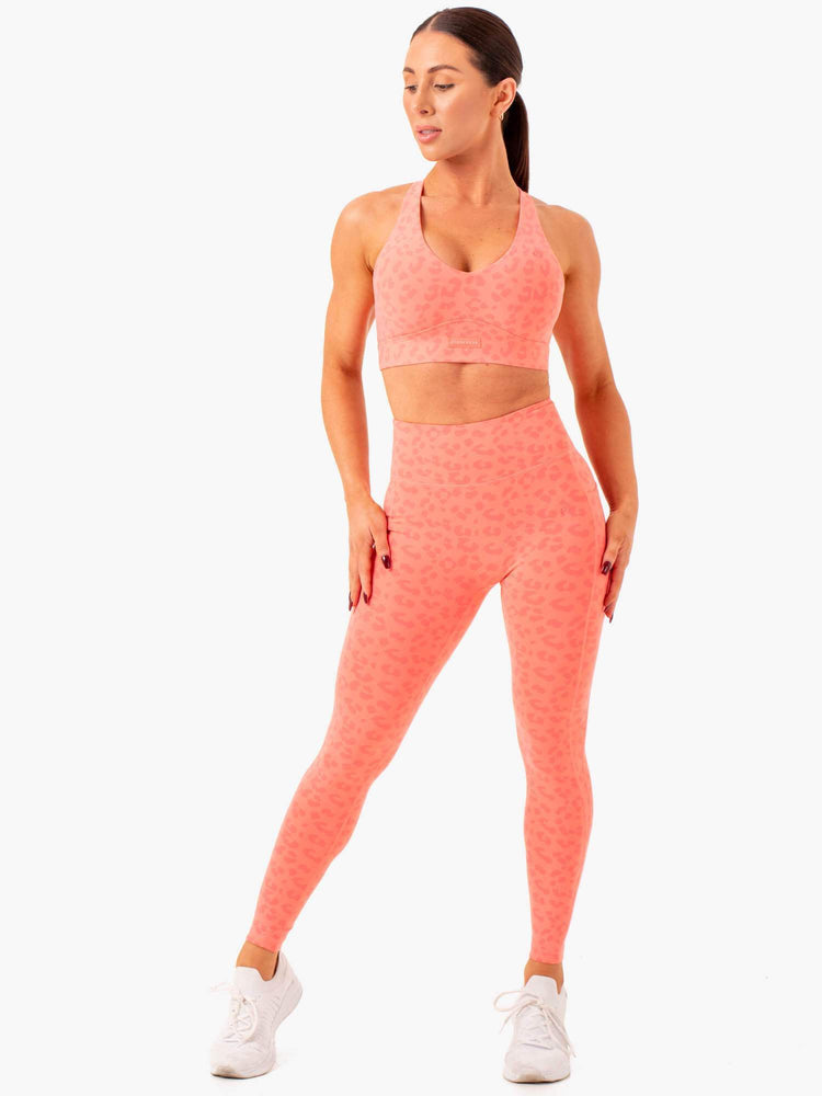 Leggings Ryderwear Ultra High Waisted Full Length Corail Femme | IXR-85880465