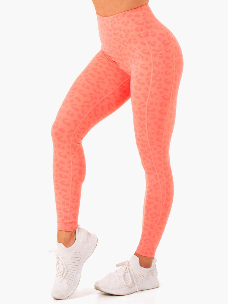 Leggings Ryderwear Ultra High Waisted Full Length Corail Femme | IXR-85880465