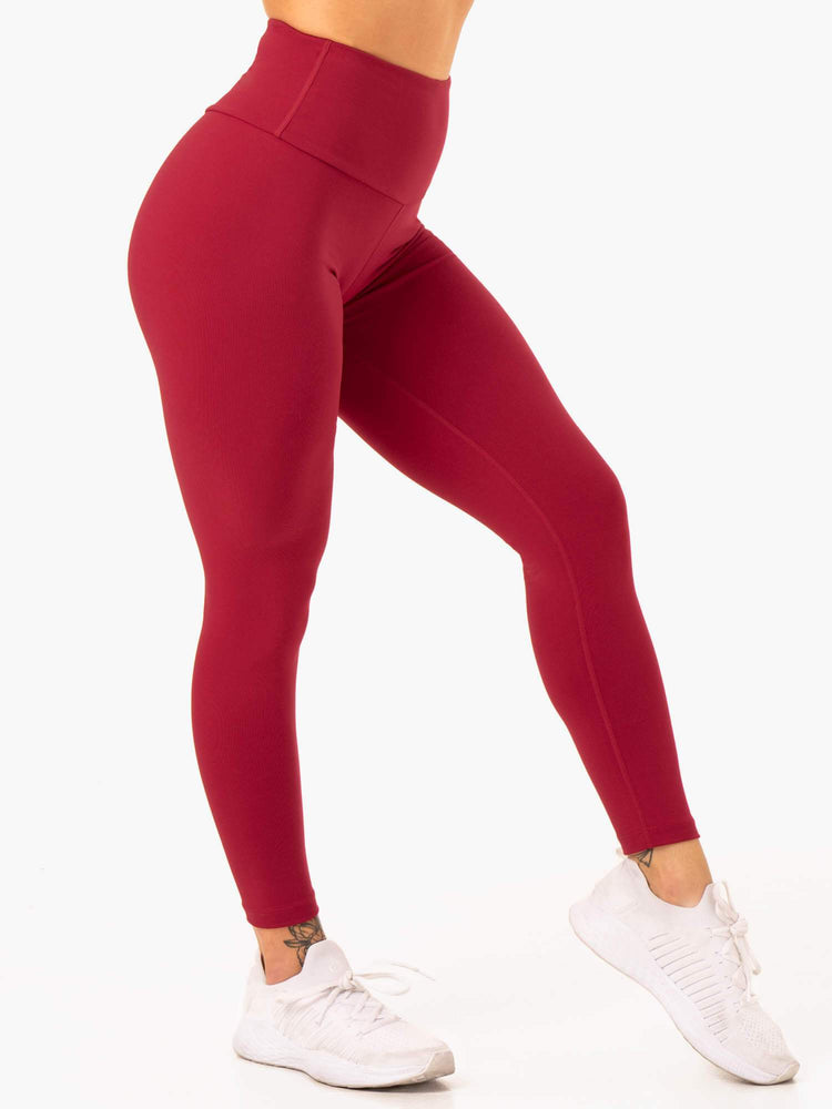 Leggings Ryderwear Staples Scrunch Bum Rouge Femme | ZHJ-59048121