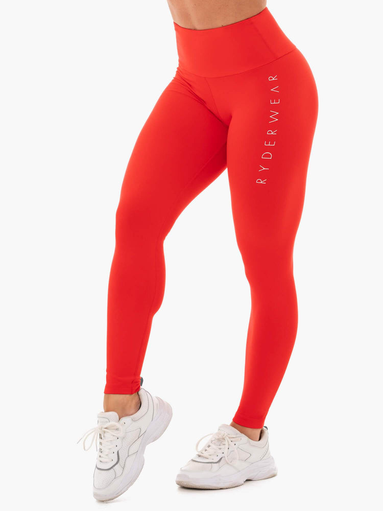 Leggings Ryderwear Staples Scrunch Bum Rouge Femme | JWV-90708402