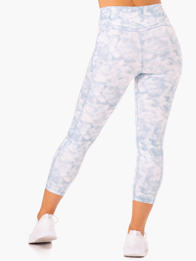 Leggings Ryderwear Tie Dye 7/8 Bleu Femme | IZL-36282497