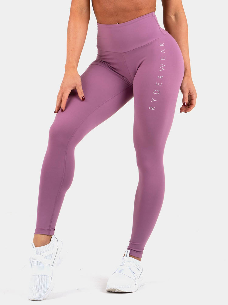 Leggings Ryderwear Staples Scrunch Bum Violette Femme | WUB-22586006