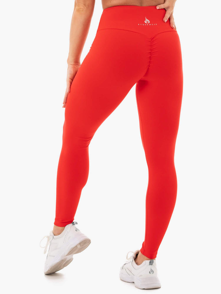 Leggings Ryderwear Staples Scrunch Bum Rouge Femme | JWV-90708402