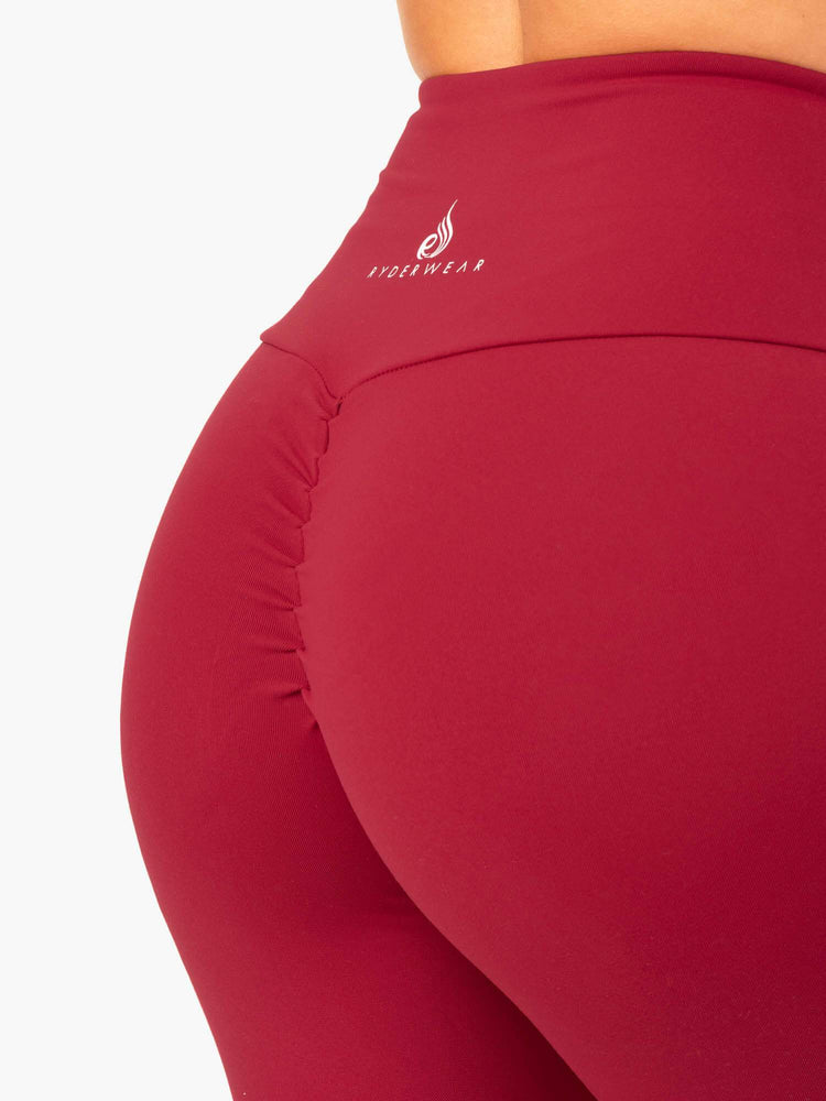 Leggings Ryderwear Staples Scrunch Bum Rouge Femme | ZHJ-59048121