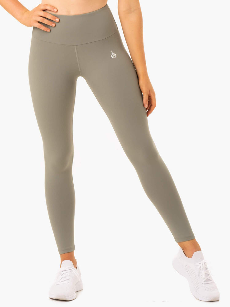 Leggings Ryderwear Staples Scrunch Bum Kaki Femme | LML-29271064