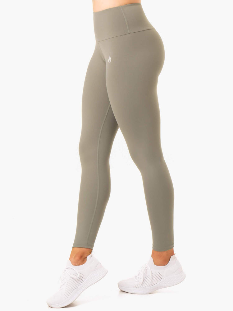 Leggings Ryderwear Staples Scrunch Bum Kaki Femme | LML-29271064