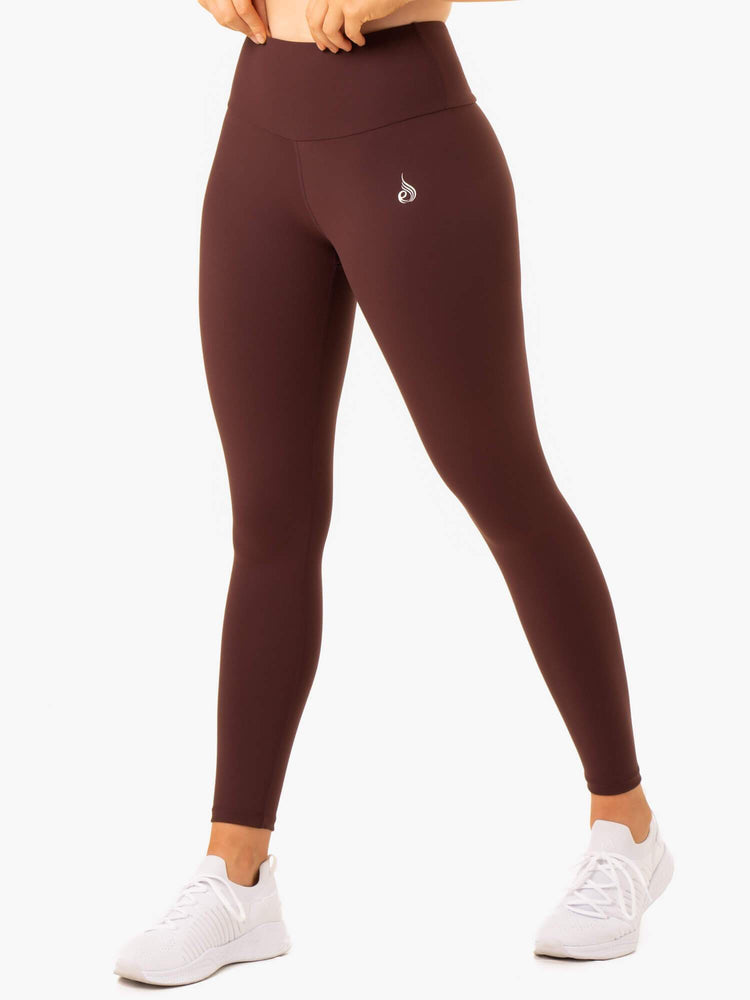 Leggings Ryderwear Staples Scrunch Bum Chocolat Femme | OID-02145860