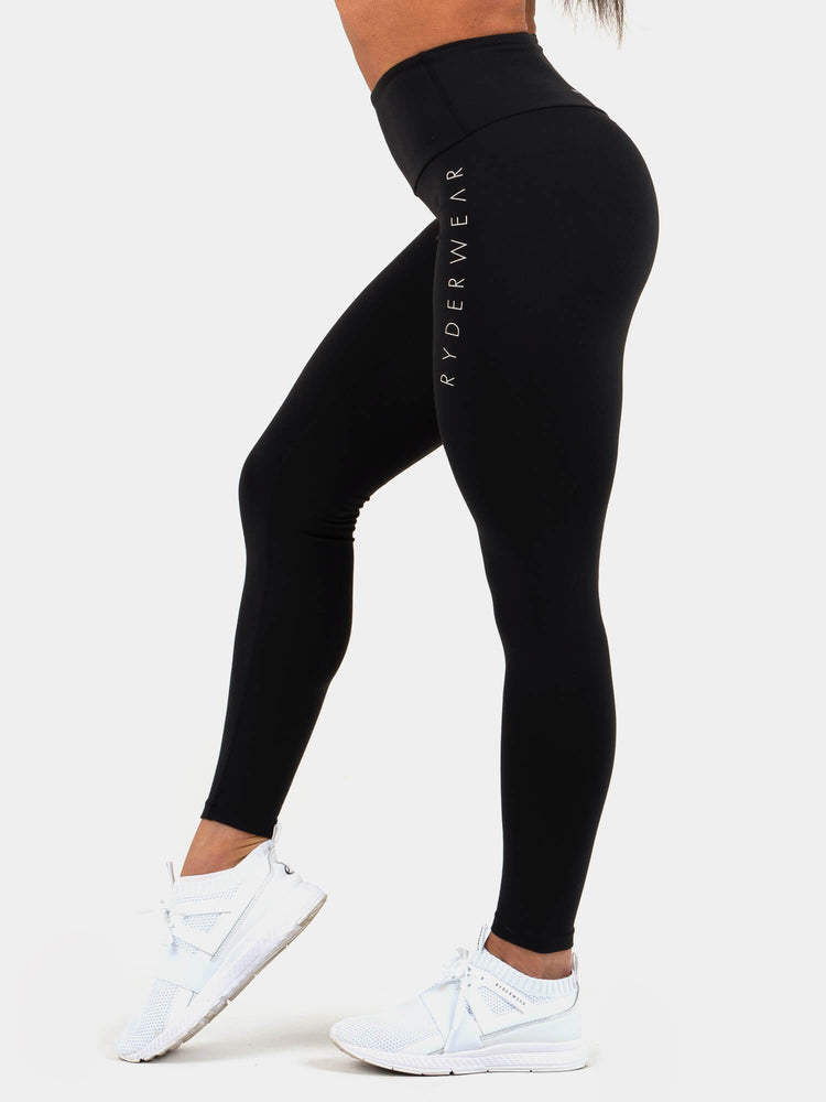 Leggings Ryderwear Staples Scrunch Bum Noir Femme | TBN-68525254