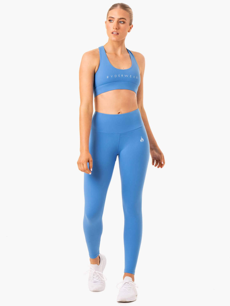 Leggings Ryderwear Staples Scrunch Bum Bleu Femme | LIZ-79703717