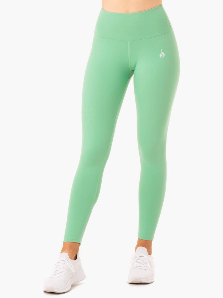 Leggings Ryderwear Staples Scrunch Bum Vert Femme | ROU-99118220