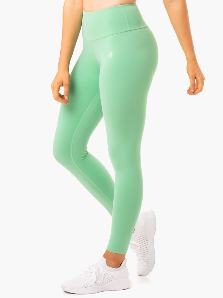 Leggings Ryderwear Staples Scrunch Bum Vert Femme | ROU-99118220