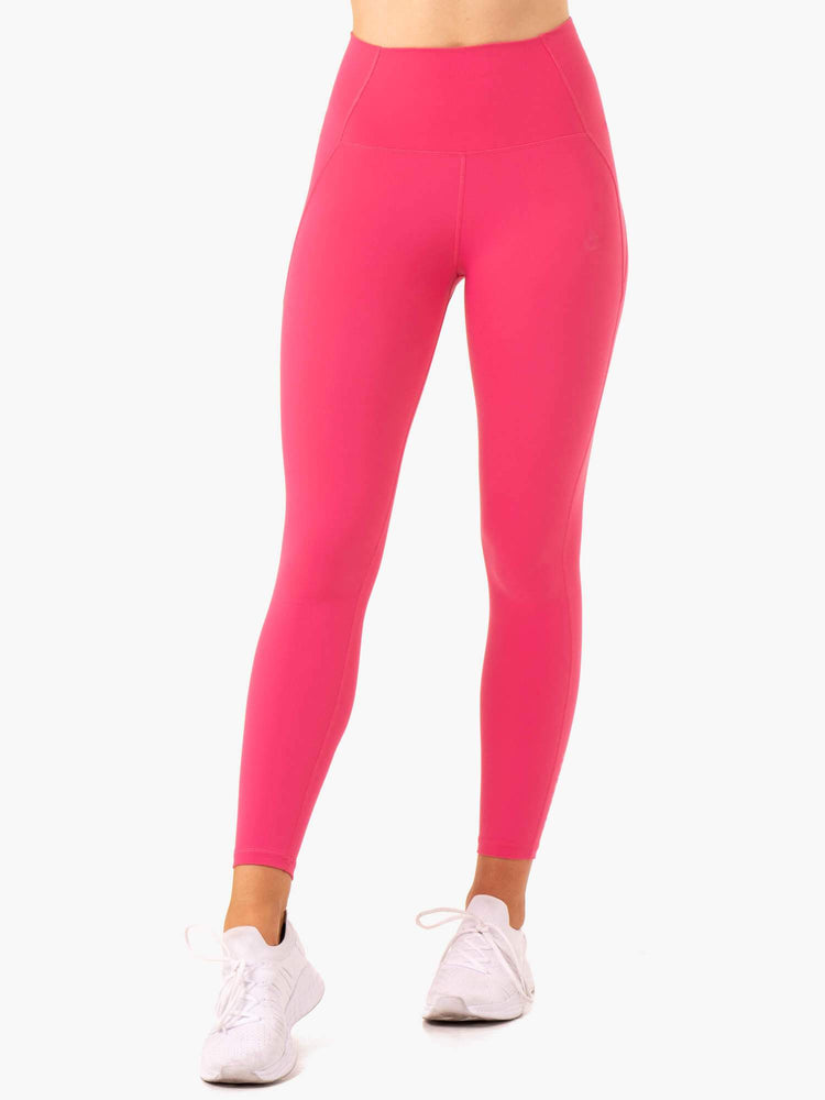 Leggings Ryderwear Sola High Waisted Rose Femme | LVL-05498704