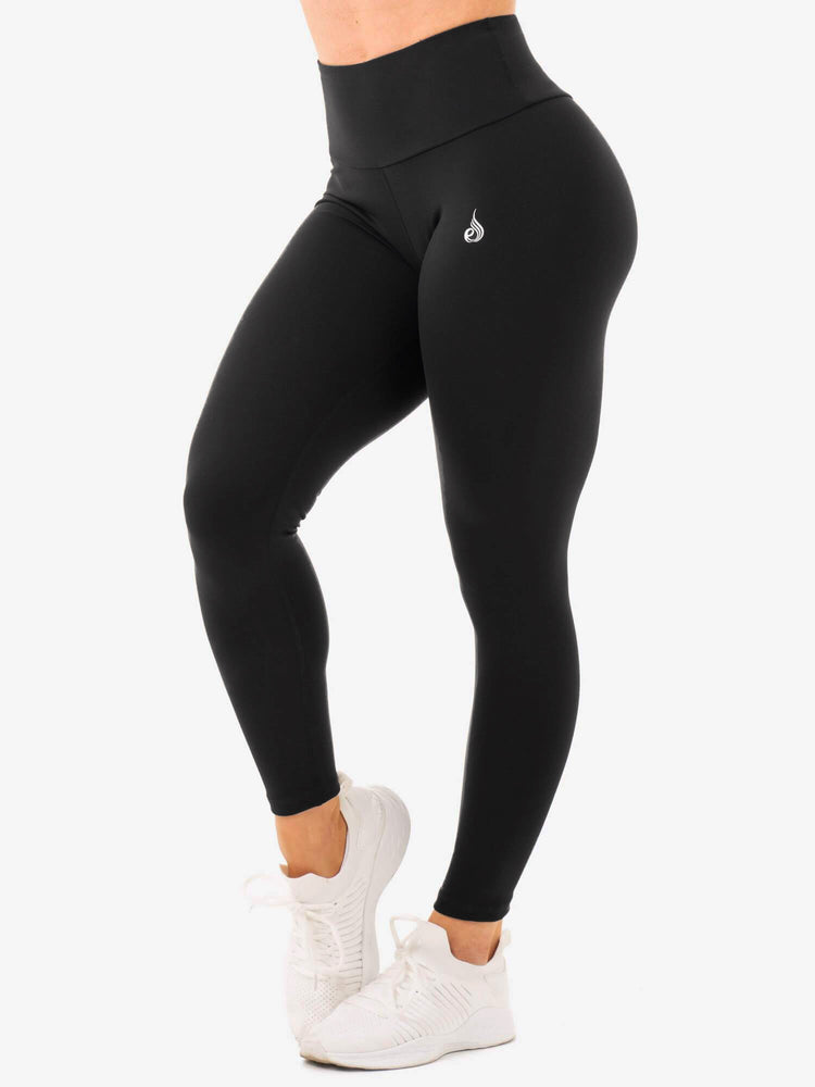 Leggings Ryderwear Staples High Waisted Noir Femme | WCO-47082561