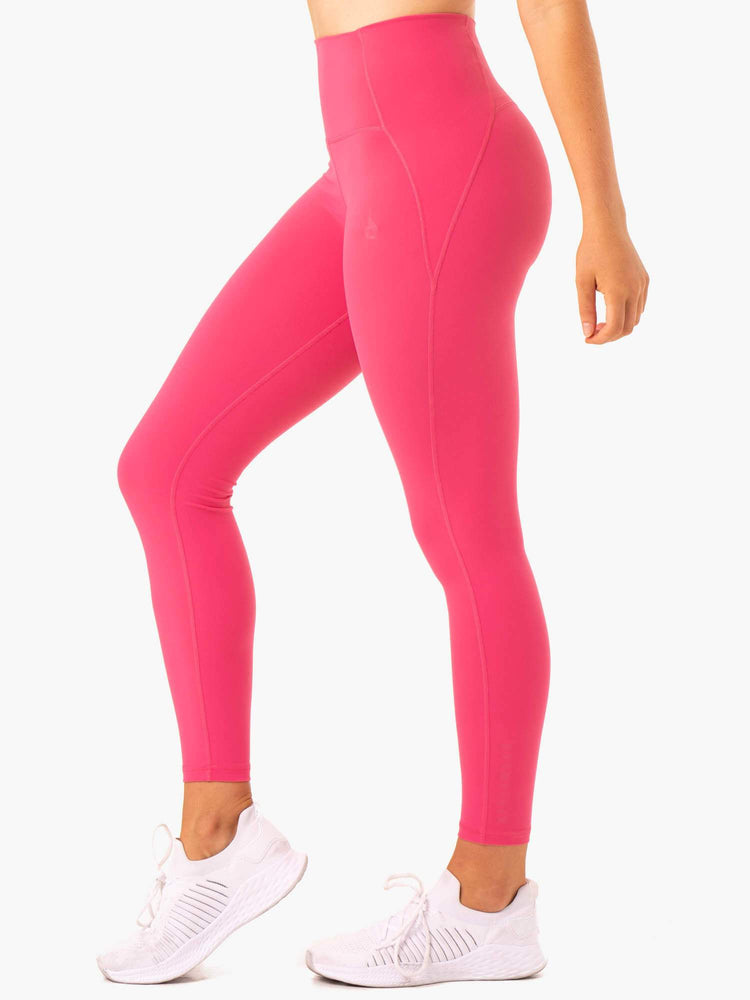 Leggings Ryderwear Sola High Waisted Rose Femme | LVL-05498704