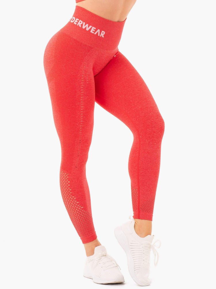 Leggings Ryderwear Seamless Staples Rouge Femme | HBJ-80296457