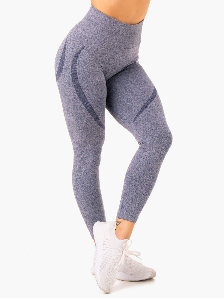 Leggings Ryderwear Sculpt Seamless Bleu Marine Femme | FZB-40270307