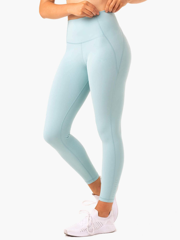 Leggings Ryderwear Sola High Waisted Bleu Femme | UOP-69343377