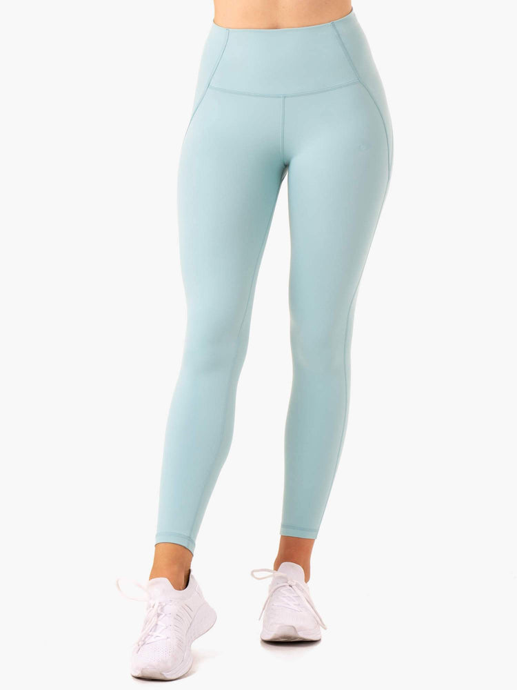 Leggings Ryderwear Sola High Waisted Bleu Femme | UOP-69343377