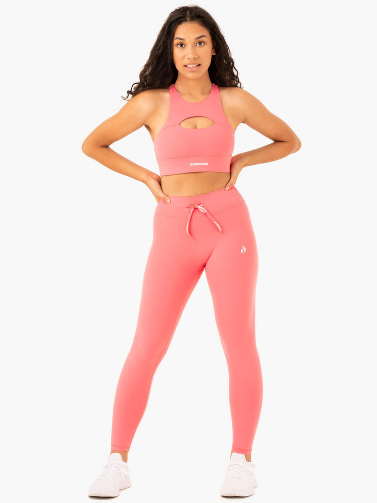 Leggings Ryderwear Replay High Waisted Corail Femme | NWG-68714950