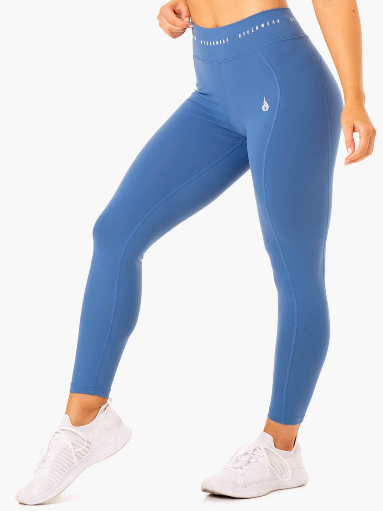 Leggings Ryderwear Reflex High Waisted Bleu Femme | ISW-41158465