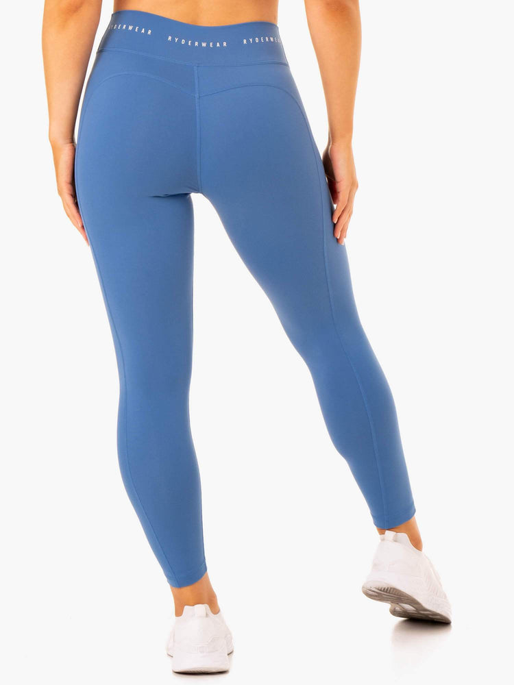 Leggings Ryderwear Reflex High Waisted Bleu Femme | ISW-41158465