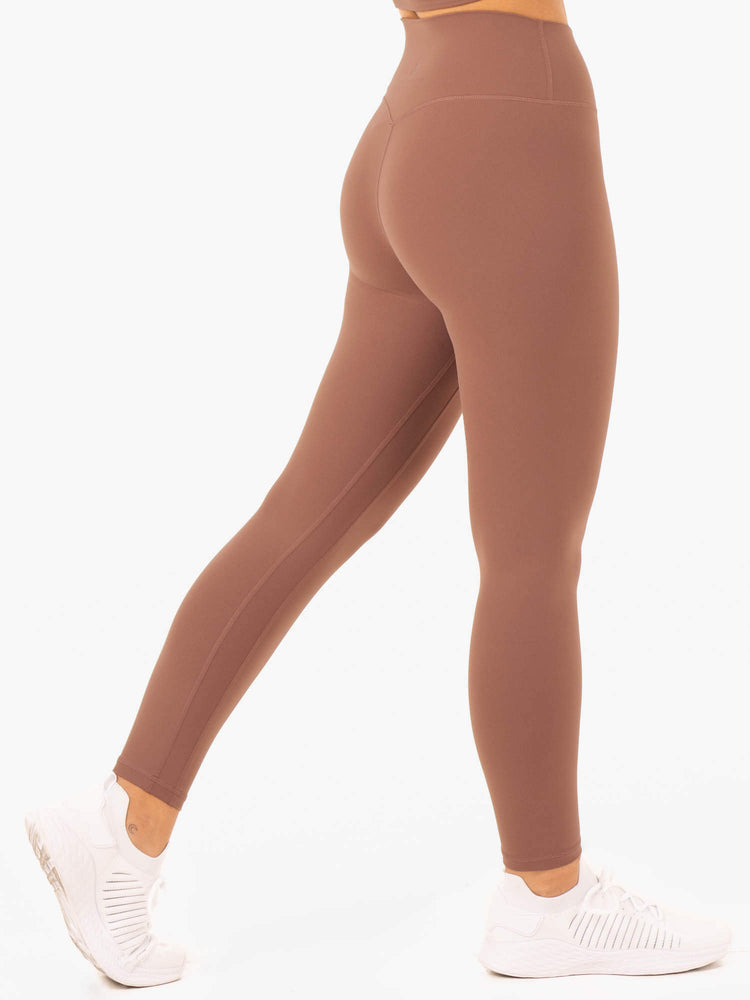 Leggings Ryderwear Nkd Refine High Waisted Beige Femme | SDA-93002674