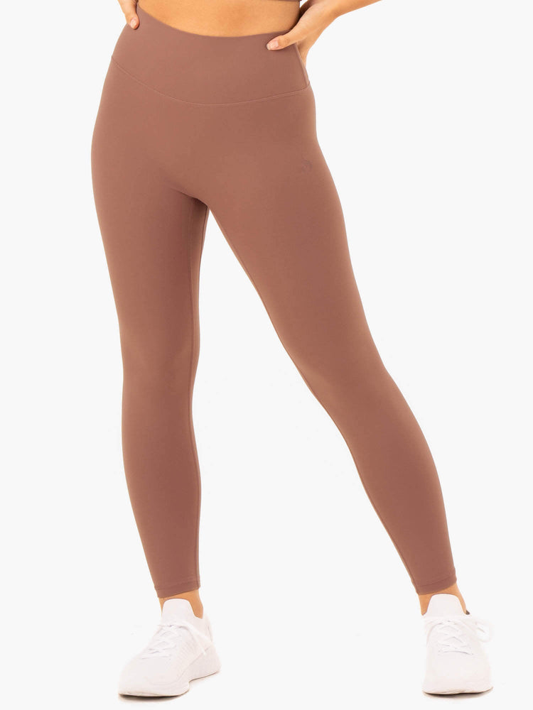 Leggings Ryderwear Nkd Refine High Waisted Beige Femme | SDA-93002674