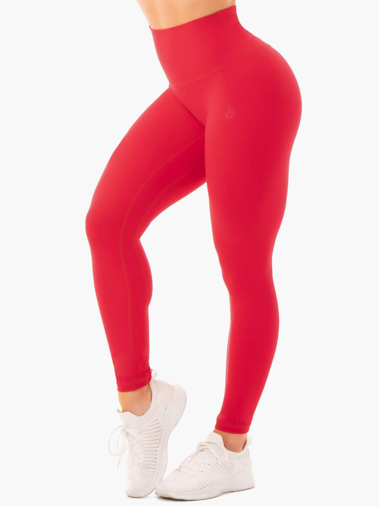 Leggings Ryderwear Nkd High Waisted Rouge Femme | YTG-65300533