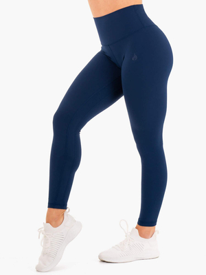 Leggings Ryderwear Nkd High Waisted Bleu Marine Femme | IHF-90206868