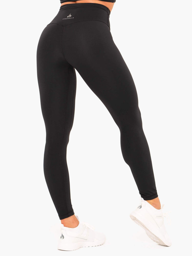 Leggings Ryderwear Nkd High Waisted Noir Femme | CUI-31288934