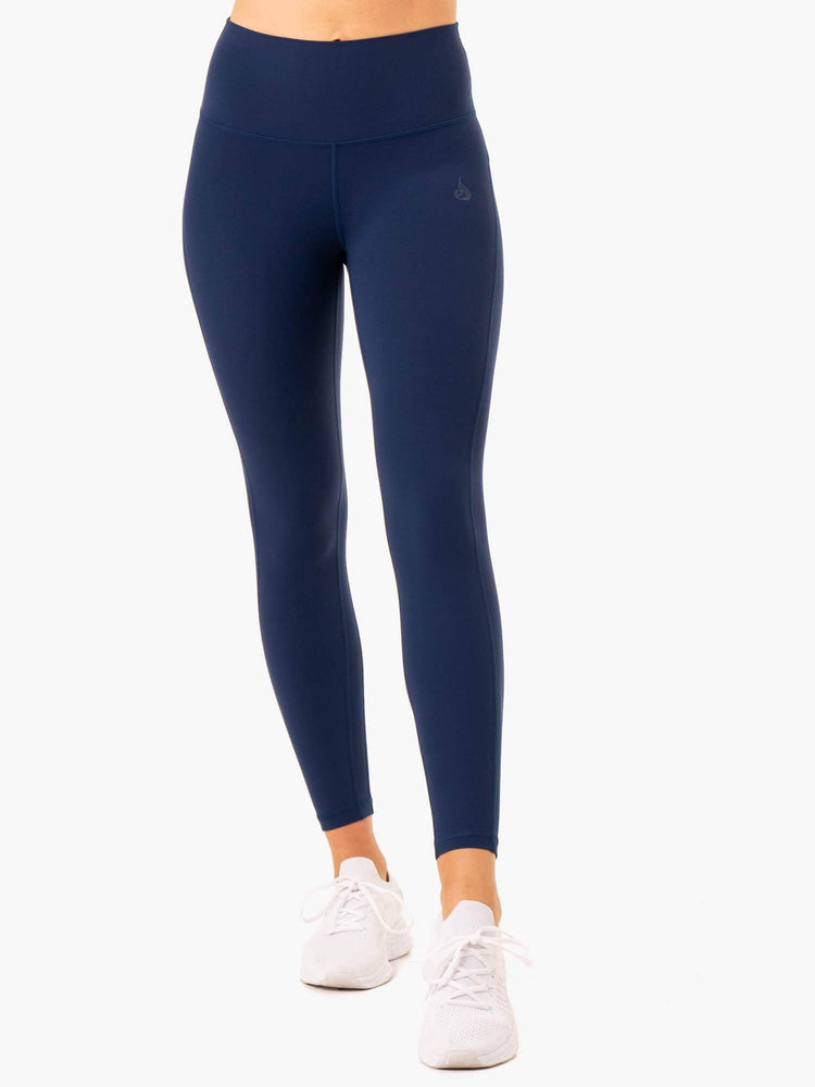 Leggings Ryderwear Nkd Align Bleu Marine Femme | KTW-08297004