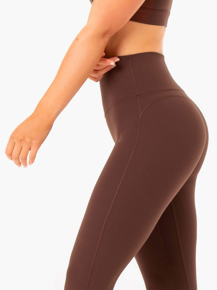 Leggings Ryderwear Nkd Align Chocolat Femme | PRT-99895787